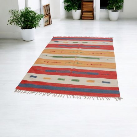 Indický koberec Kilim 140x200 moderný bavlnený koberec kelim