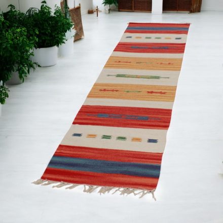 Indický behúň Kilim 60x240 moderný koberec kelim