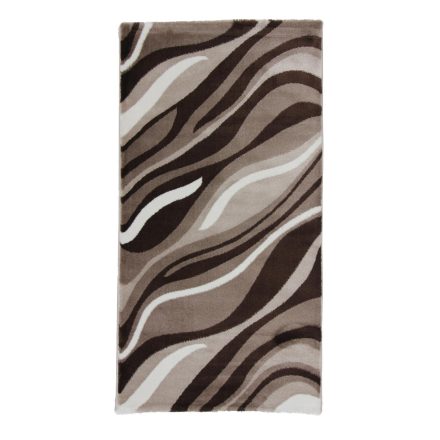 Moderný koberec hnedý 80x150 strojovo tkaný koberec do obývačky alebo spálne