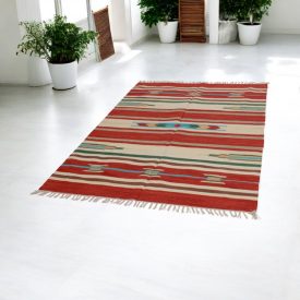 Indický koberec Kilim 140x200 moderný koberec kelim
