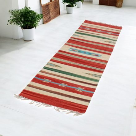 Indický behúň Kilim 60x240 tenký bavlnený koberec