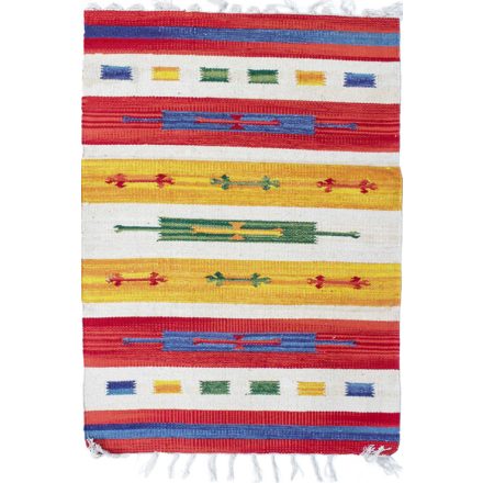 Bavlnené tkaný koberec Kilim Indický 70x140 koberec do obývačky, koberec do spalne