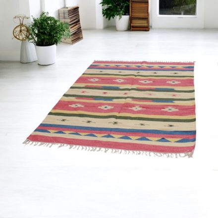 Moderný kilim koberec 140x200 Indický koberec Kilim z bavlny
