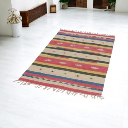 Indický koberec Kilim 90x150 tenký bavlnený koberec