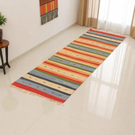 Indický behúň Kilim 60x200 moderný koberec kelim