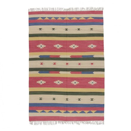 Bavlnené tkaný koberec Kilim Indický 70x140 koberec do obývačky, koberec do spalne