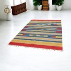 Indický koberec Kilim 170x240 moderný bavlnený koberec kelim
