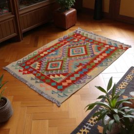  Koberec Kilim Chobi 86x128 ručne tkaný kusový koberec Kilim