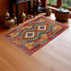   Koberec Kilim Chobi 82x118 ručne tkaný kusový koberec Kilim