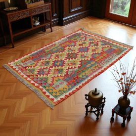 Kilim Koberec Chobi 150x100 ručne tkaný koberec Kilim
