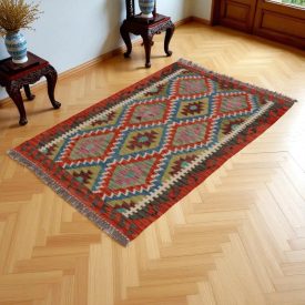 Kilim Koberec Chobi 142x100 ručne tkaný koberec Kilim