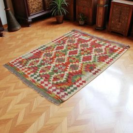 Kilim Koberec Chobi 144x110 ručne tkaný vlnený koberec Kilim