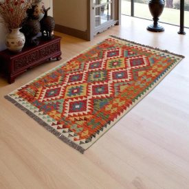 Kilim Koberec Chobi 157x102 ručne tkaný vlnený koberec Kilim