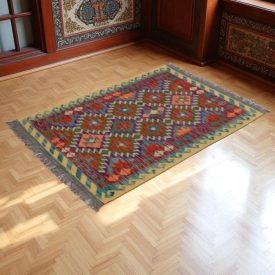 Kilim Koberec Chobi 150x101 ručne tkaný vlnený koberec Kilim