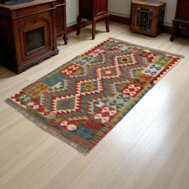 Kilim Koberec Chobi 155x101 ručne tkaný vlnený koberec Kilim