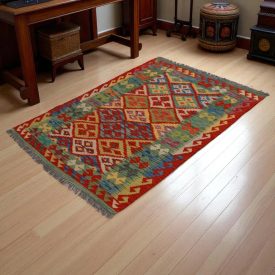   Kilim Koberec Chobi 150x107 ručne tkaný vlnený koberec Kilim