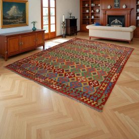   Koberec Kilim Chobi 253x360 ručne tkaný koberec kilim z vlny