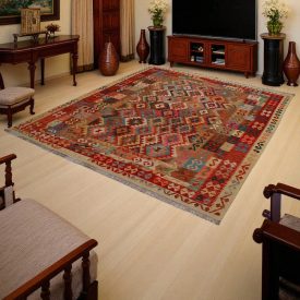   Koberec Kilim Chobi 238x299 ručne tkaný koberec kilim z vlny