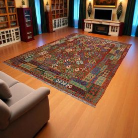   Koberec Kilim Chobi 246x350 ručne tkaný koberec kilim z vlny