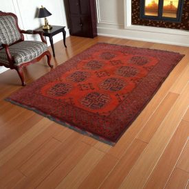   Afganský koberec Elephant foot 156x208 ručne viazaný orientálny koberec do obývačky