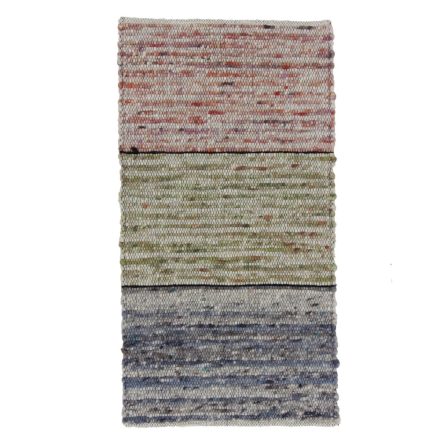 Hrubý vlnený koberec Rustic 61x116 Tkaný kusový koberec s modernom dizajne