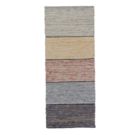 Hrubý vlnený koberec Rustic 61x149 Tkaný kusový koberec s modernom dizajne