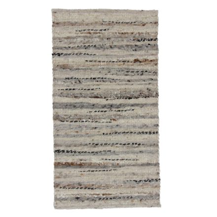 Hrubý vlnený koberec Rustic 60x113 Tkaný kusový koberec s modernom dizajne
