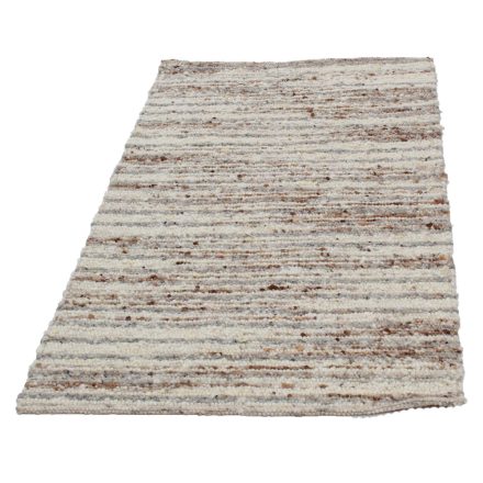 Hrubý vlnený koberec Rustic 91x161 Tkaný kusový moderný koberec
