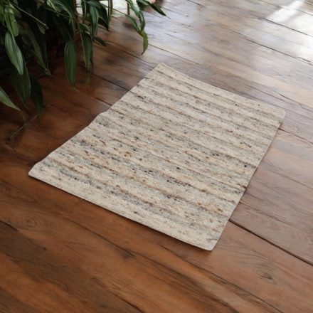 Hrubý vlnený koberec Rustic 72x125 béžový koberec