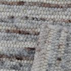 Hrubý vlnený koberec Rustic 70x133 Tkaný kusový koberec s modernom dizajne