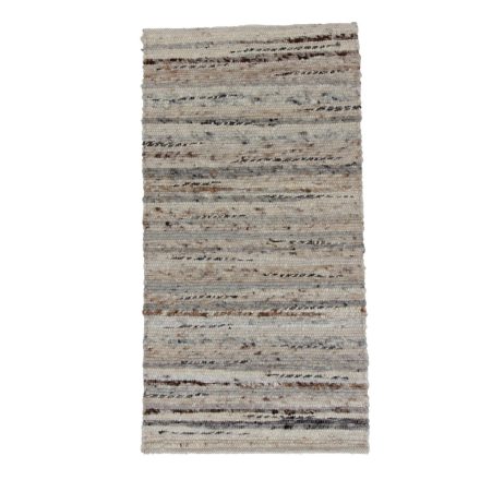 Hrubý koberec z vlny Rustic 69x133 Tkaný vlnený koberec do obývačky alebo spálne
