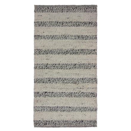 Hrubý vlnený koberec Rustic 71x138 Tkaný kusový moderný koberec
