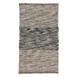 Hrubý vlnený koberec Rustic 70x124 Tkaný kusový moderný koberec