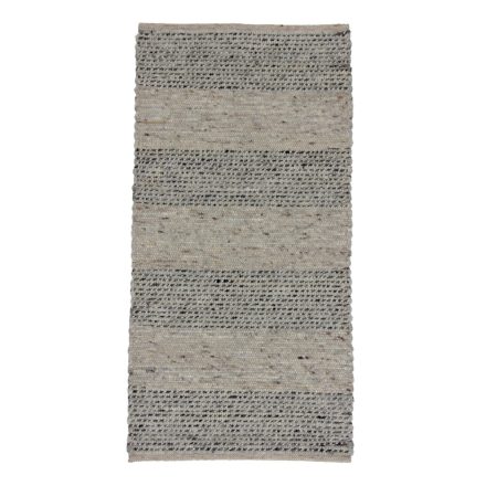 Hrubý koberec z vlny Rustic 70x138 Tkaný vlnený koberec do obývačky alebo spálne