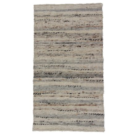 Hrubý koberec z vlny Rustic 70x127 Tkaný vlnený koberec do obývačky alebo spálne