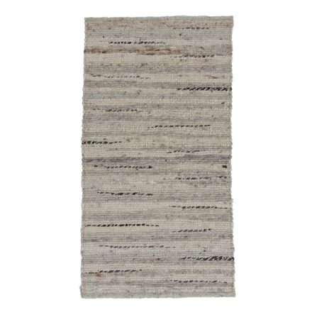 Hrubý koberec z vlny Rustic 68x130 Tkaný vlnený koberec do obývačky alebo spálne