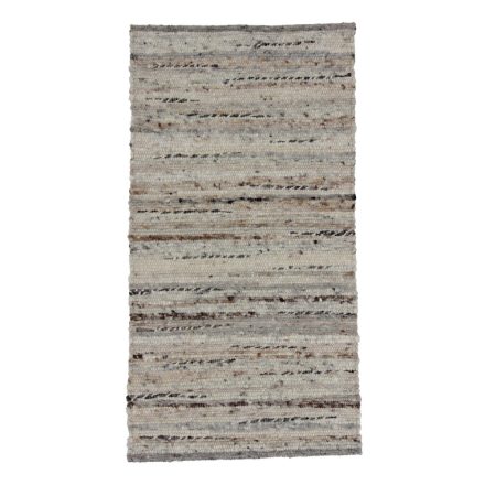 Hrubý koberec z vlny Rustic 68x131 Tkaný vlnený koberec do obývačky alebo spálne