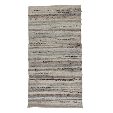 Hrubý koberec z vlny Rustic 68x132 Tkaný vlnený koberec do obývačky alebo spálne