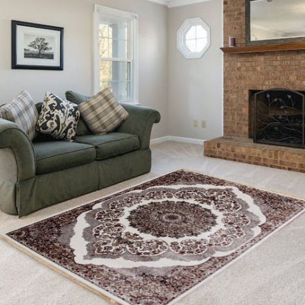 Klasický koberec béžová hnedá 160x230 polyesterový koberec