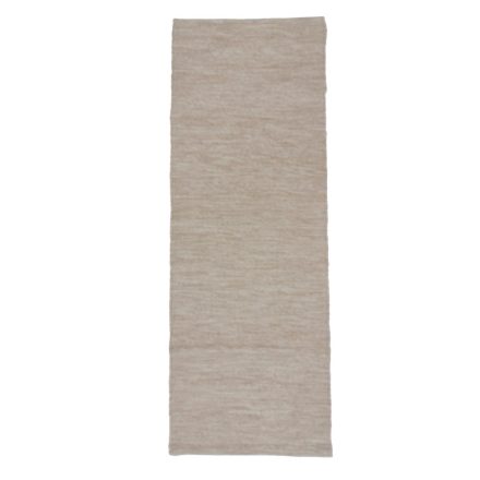 Hadrový koberec 80x217 béžový bavlnený tkaný koberec