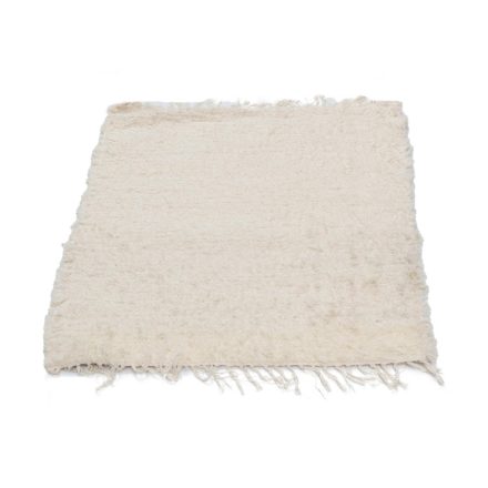 Nadýchaný koberec béžový 70x91 mäkký tkaný koberec