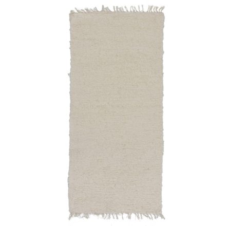 Hadrový koberec 150x72 béžový bavlnený tkaný koberec