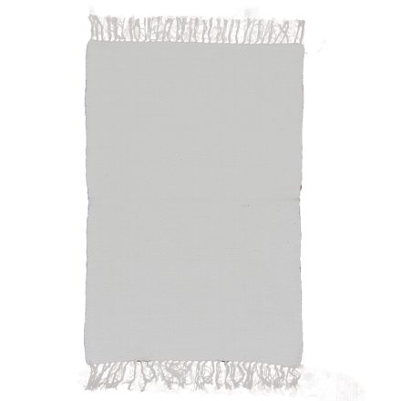 Hadrový koberec 94x80 biely bavlnený tkaný koberec