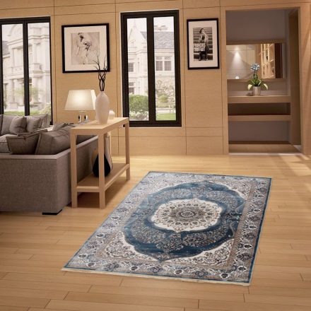 Klasický koberec modrá 140x200 polyesterový koberec