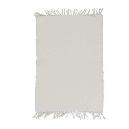 Hadrový koberec 70x99 béžový bavlnený tkaný koberec