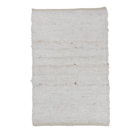 Hadrový koberec 63x94 béžový bavlnený tkaný koberec