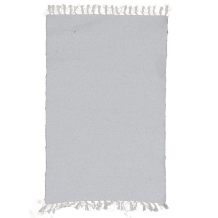 Hadrový koberec 100x68 biely bavlnený tkaný koberec