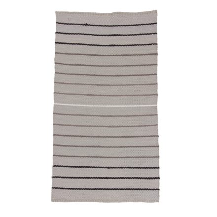 Hadrový koberec 76x140 sivý bavlnený tkaný koberec