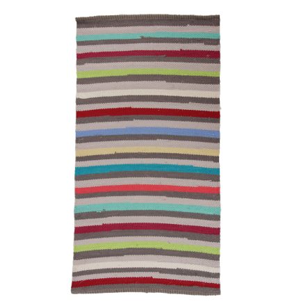 Hadrový koberec 82x152 farebný bavlnený tkaný koberec