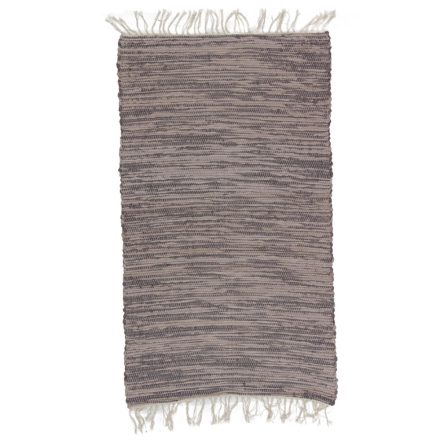 Hadrový koberec 125x72 hnedý bavlnený tkaný koberec